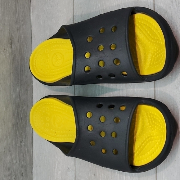 Crocs Mens Outdoor Rubber Sandals Flip flip shoes sz 13 - Picture 3 of 11